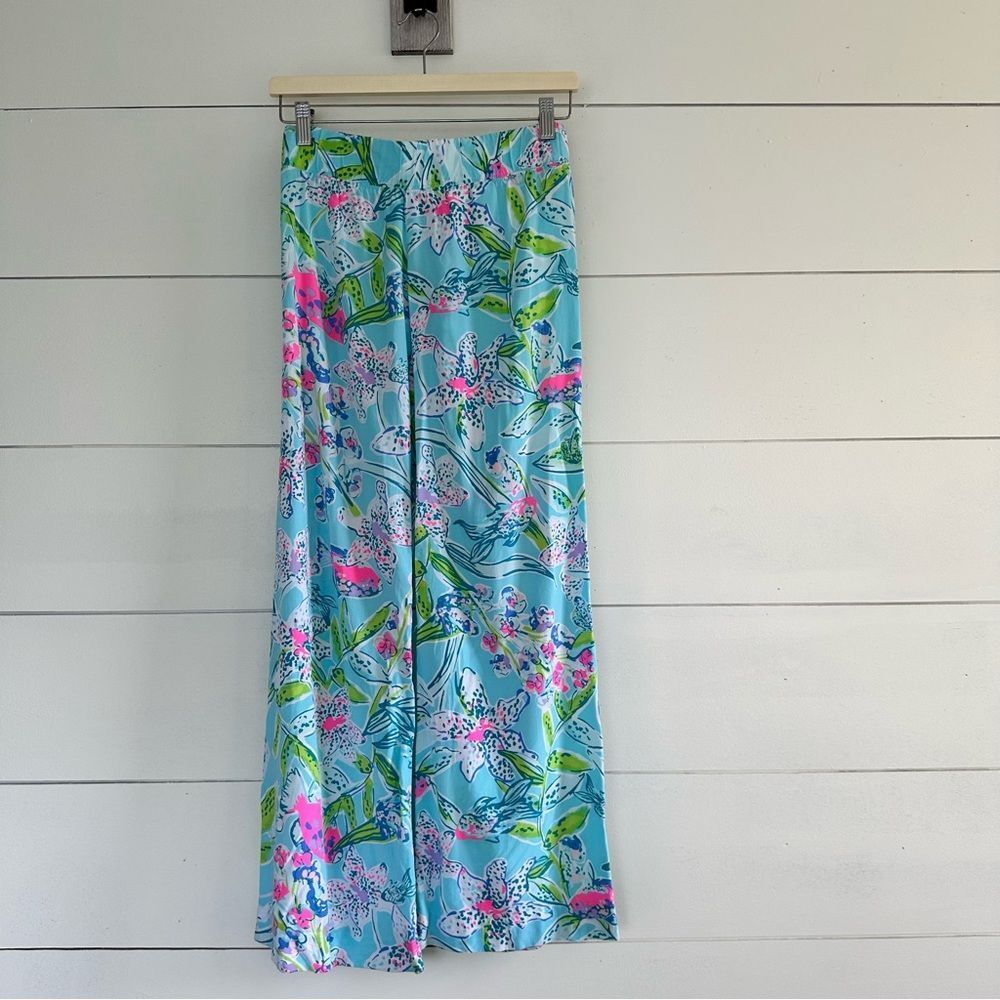 Lilly Pulitzer Women’s XXS Bal Harbour Palozzo Pant Bali Blue Sway This Way
